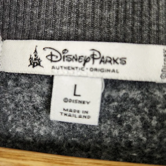Disney Parks Minnie Mouse Fleece Jacket Size L Fleece Gray vacay - Picture 5 of 10
